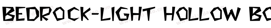 Bedrock-Light Hollow Bold字体转换